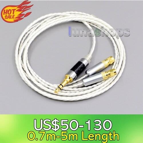 LN004820 Hi-Res 7N OCC Silver Plated Headphone Earphone Cable For HiFiMan HE400 HE5 HE6 HE300 HE4 HE500 HE600