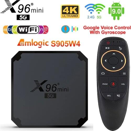 X96 Mini 5G Android 9.0 TV BOX 2GB 16GB AMLOGIC S905W4 QUAD CORE SUPPORT 5G WIFi 802.11 ac 4K HDR H.265 X96 MINI Set Top Box