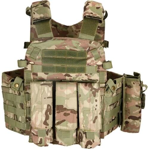 Field Airsoft Wargame Body Protection Armor Multifunctional Tactical Vest Outdoor Training Hunting Pocket Combat Waistcoat Tops