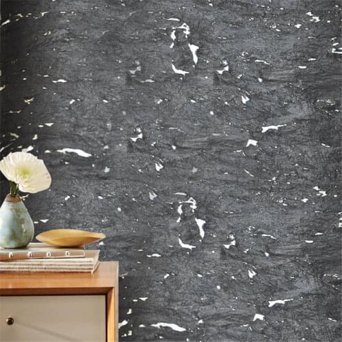 MYWIND 0.91*5.5M/Roll Dark Black-Silver Luxury 3D design home decor wall paper cork wallpaper