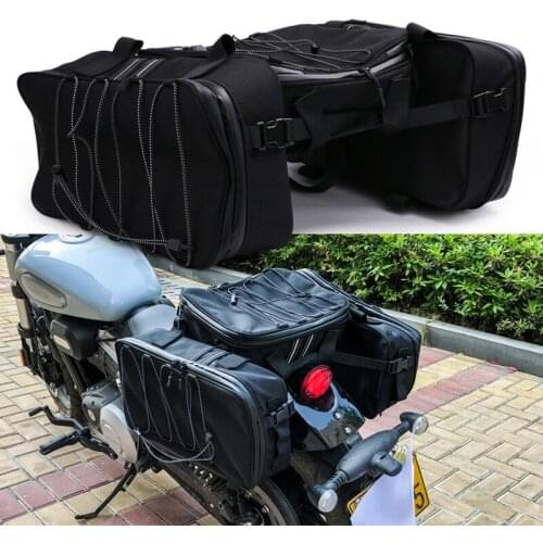 NEW-MTB Bike Motorcycle 3 in 1 Trunk Bags Multifunction Bicycle Pannier Waterproof Double Side Cycling Luggage Pannier