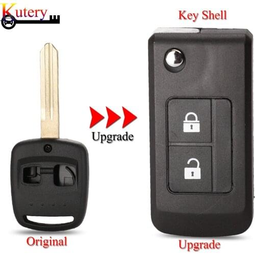 Kutery Car Key Shell For Subaru Forester Legacy Impreza 2 Buttons Replacement Car Key Case Cover With Uncut Key Blade Blank