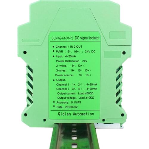 Signal Isolator Current, Voltage Transmitter 1 in 1 out 1 in 2 out 4-20MA 0-10V signal transmitter GLG
