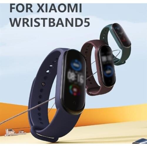 Dropship! For Xiaomi Mi Band 5/NFC Bracelet Strap Wristband Replacement Accessories Colorful Strap For MiBand 5 Soft Silicone