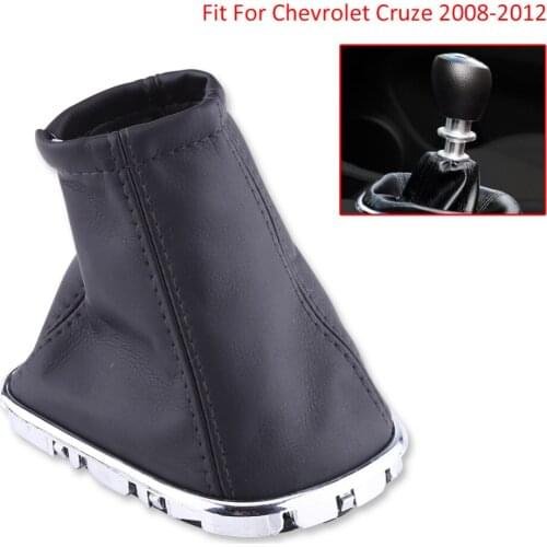 PU Leather Car Gear Shift Knob Cover Gaiter Boot Fit For Chevrolet Cruze 2008 2009 2010 2011 2012 Interior Accessories New