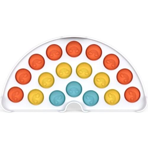 Silicone Rainbow Bridge Push Bubble Sensory Toy Anti-stress Relaxing Fidget Autism Special Needs Stress Relieve Toys