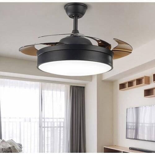 LED fan light invisible ceiling fan light modern minimalist fan light in living room