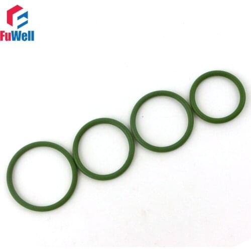 20pcs 3.5mm Thickness Green FKM O Ring Seals Gasket 23/24/25/26/27/28/29/30/31/32/33mm OD Fluorine Rubber O-ring Seals