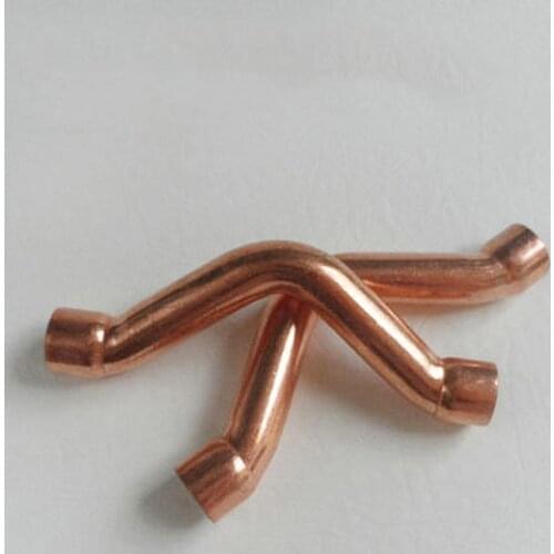 15mm Inner Dia x1mm Thickness Copper Curved Tube Fitting Socket Weld End Feed Coupler Plumbing Fitting Water Gas Oil