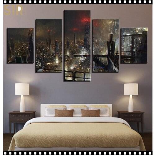 World Famous Architecture Beauty HD Five Wall Painting Decorative Painting Anime Posters Wall Decor Anime Decor Room Decor