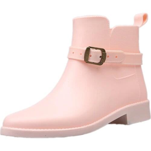 The Trend Of Womens Rain Boots Waterproof Anti-Slip Anti-corrosion Kitchen Work Grease To Buy Food Rain Shoes Women