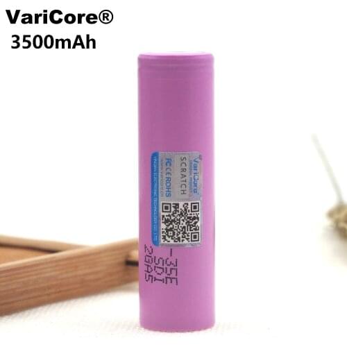 1 piece .. Varicore 35E original power 18650 lithium battery 3500 mAh 3.7 V 25A high power INR18650 35E