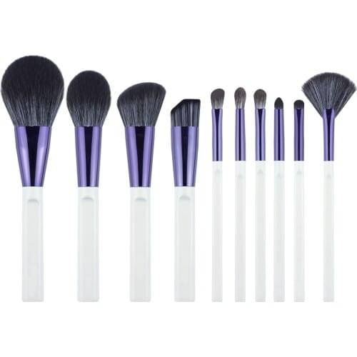 1Pcs Purple Cosmetic Powder Eye Shadow Foundation Blush Brush Makeup Brushes Tool Set Portable Beauty Tools Make Up Brush