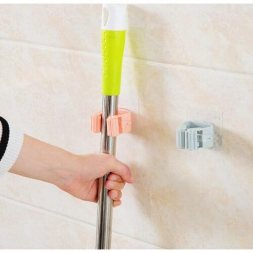 1PCMops and brooms stents mop wipe boxes shelf in the kitchen garden tool hangers folding door/wall metal tools