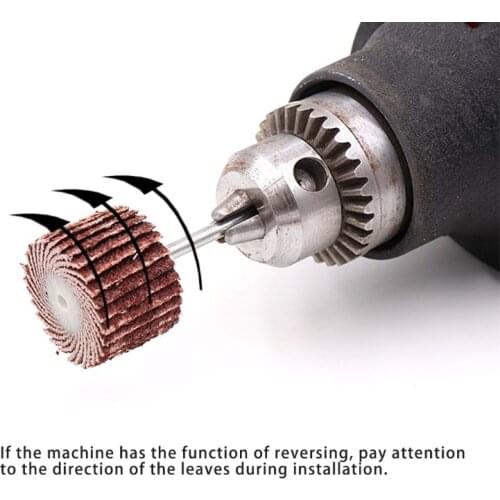 12pcs 240 Grit Sanding Flap Wheel Sand Paper Dremel Rotary Die Grinder Drill Bit Drop Ship