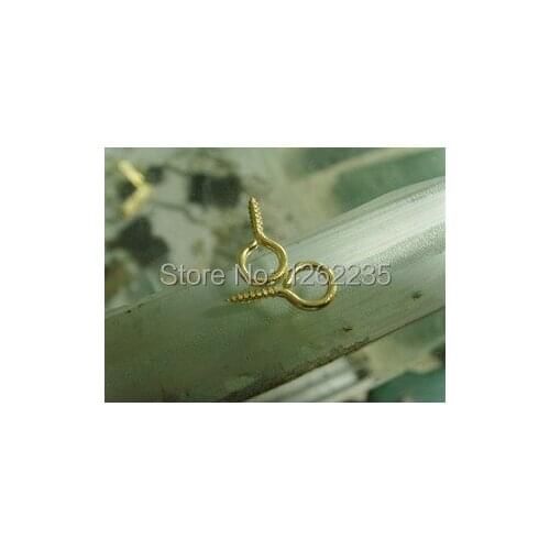 17 mm wood surname name is hanging ring Nine hook the rim of the eye nine words copper plating