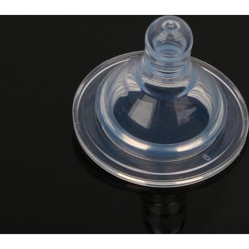 1x Silicone Wide Neck Baby Cross Hole Soft Teats Natural Flow Nipples E06F