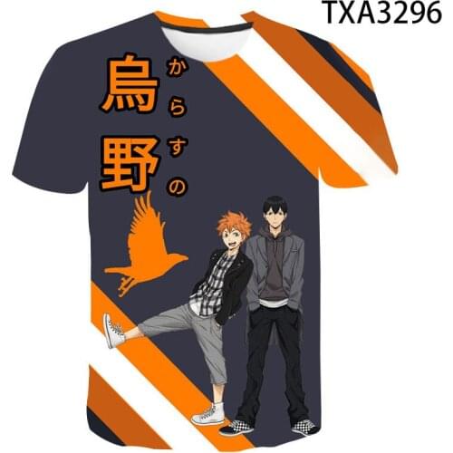 2020 Smmer Haikyuu T-shirt Boy Girl Kids 3D Printed T shirts Fashion Tops Men Women Children Short Sleeve Cool Tees