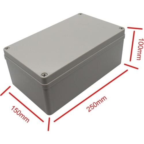 250*150*100mm with base plate Plastic Enclosure Electronic Instrument Case Electrical Project Box Outdoor Junction Box Housing