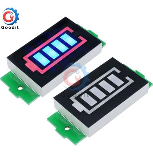 3pcs 3S 3 Series Lithium Battery Capacity Indicator Module 12.6V Blue Display Electric Vehicle Battery Power Tester Li-po Li-ion