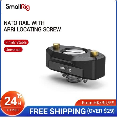 SmallRig Quick Release NATO Rail with ARRI Locating Screw 35mm For ARRI Accessory Mounts - 2501