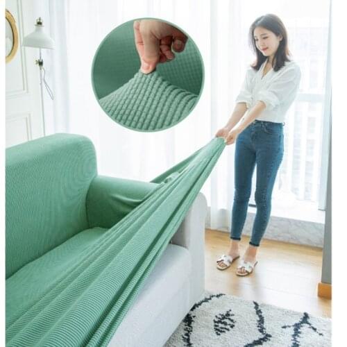 Thickened elastic section stretch sofa cover living room stretch sofa cover L-shaped sofa cover 1/2/3/4 seat corner armchair