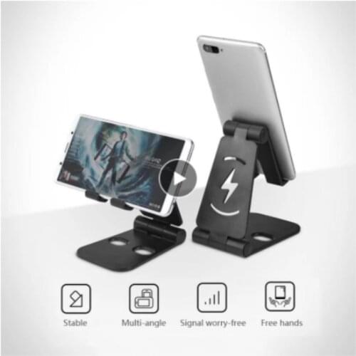 Mobile Phone Holder Stand Desk Mount Tablet Folding Seat Stand Desktop Phone Accessories For Ipad Huawei Xiaomi IPhone