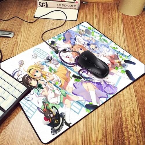 For Lolicon Anime Cute Girls Mouse Pad Is The Order A Rabbit Hoto Kokoa Kafuu Chino More Pattern Choice Pc Tablemat
