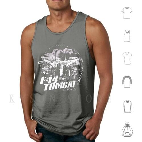 F-14 Tomcat Tank Tops Vest Sleeveless Air Superiority Multirole Combat Jet Fighter Jet Fighter Supersonic Interceptor