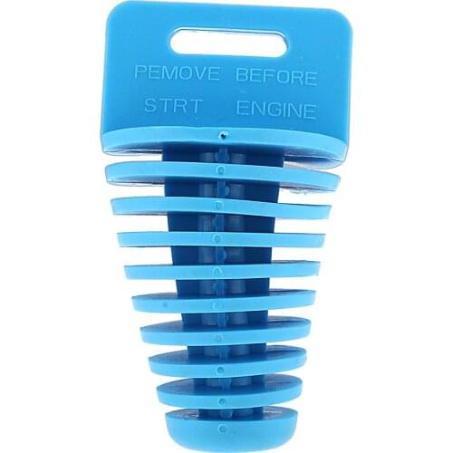 Motorbike Dirt Bike ATV Rubber Muffler Pipe Exhaust Silencer Wash Plug Blue