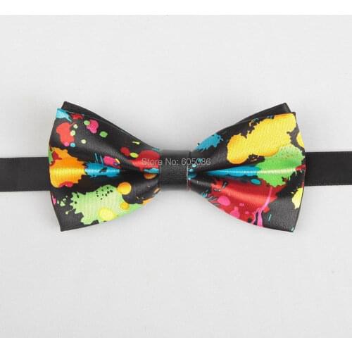 HOOYI 2019 PU boys' bow tie butterfly ployester baby bowtie kids' neck ties necktie