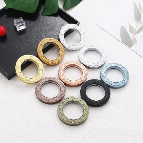 10PCS Plastic Curtain Rings Hanging Rings Roman Rings 9 Colors Plastic Rings Eyelets For Curtain Grommet Top Curtain Accessories