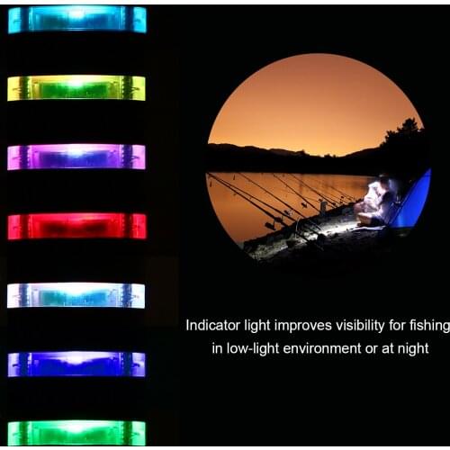 Lixada Fishing Swinger Set Carp Fishing Bite Indicator Swinger Digital Fishing Alarm LED Bite Indicator Illuminated Swinger