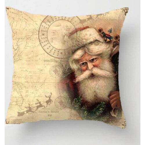 Better Be Good Vintage Santa World Map Throw Pillow Case Decorative Cushion Cover Pillowcase Customize Gift By LVSURE For Car