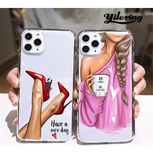 Fashion Coffee Women Phone Case for IPhone SE 2020 8 7 6 6S Plus 11 Pro XS MAX 5S XR X Coque for IPhone 11 12 Mini Pro Max Case