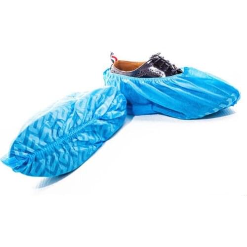 100 Pcs Disposable Shoe Covers Non-slip Non-woven Printing Dustproof Shoecover