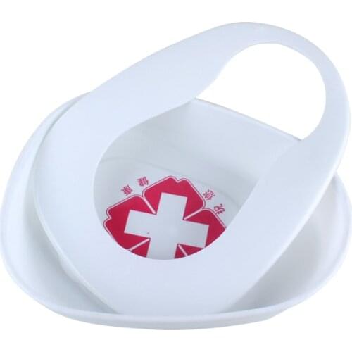 Nightstool Bed Potty Device Bedpan Smooth Contour Shape Heavy Duty Bed Pan for Bedridden Patient