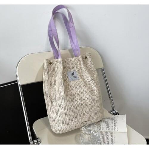 New Summer Fashion Handbag Women 2021 Shoulder Bag Straw Woven Women Bag Beach Bag Bolsa Feminina Ladies Hand Bags Totes Bag