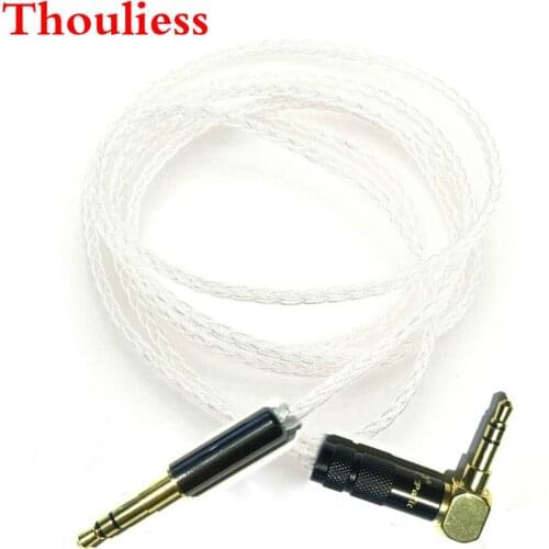 Thouliess Free Shipping 3.5mm 8 Cores 7N Silver Plated Headphone Upgraded Cable For H9 H8 H7 H6 & studio solo3 2