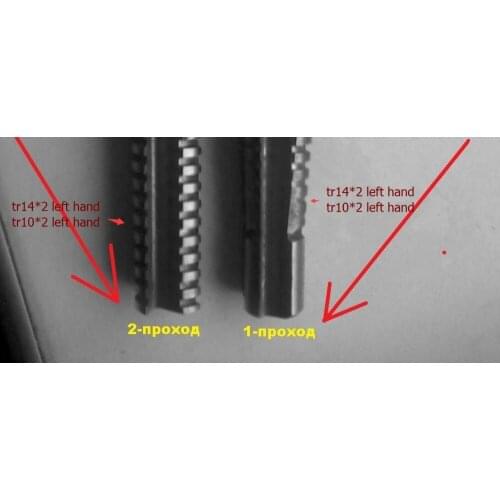 Tr 14x2 left hand 1type and 2type head + tr10*2 left hand 1type and 2type head