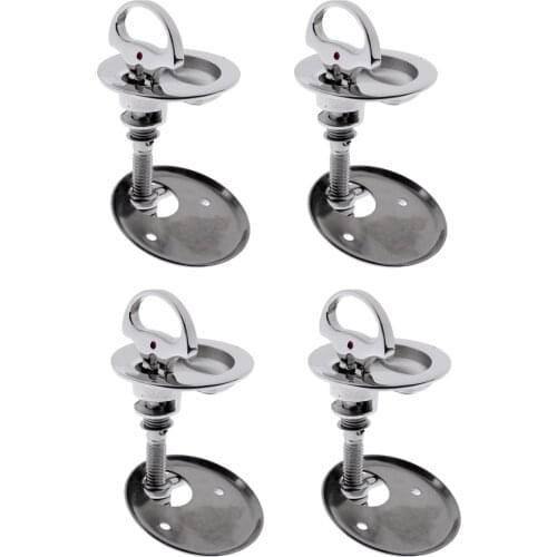 4Pcs Stainless Steel Floor Lift Inlet Handle For Boat Deck Hatch With Door Lock