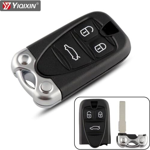 YIQIXIN 3 Button Remote Key Replacement For Alfa Romeo 159 Brera 156 Spider Smart Car Key Shell With Blade Auto Accessories