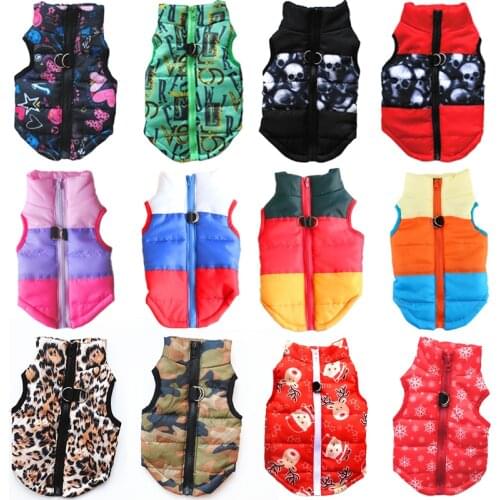 Autumn Winter Warm Pet Dog Clothes for Small Dogs Clothing Puppy Harness Jacket Dog Accessories Chihuahua Vest Pug Costume XS-L