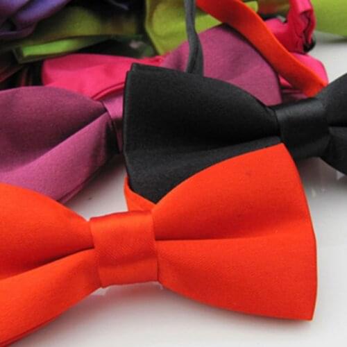 Bebe tie 1 pcs Children Polyester Bowtie Classic Solid Color Butterfly Wedding Party Necktie Kid Suit Tuxedo Pet Bow Tie