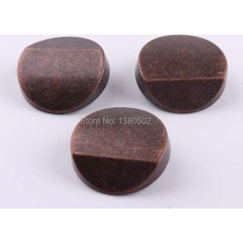 10PCS/lot Large 25mm one hole large size Copper Color Metal Buttons for Clothing DIY Handmade accessories