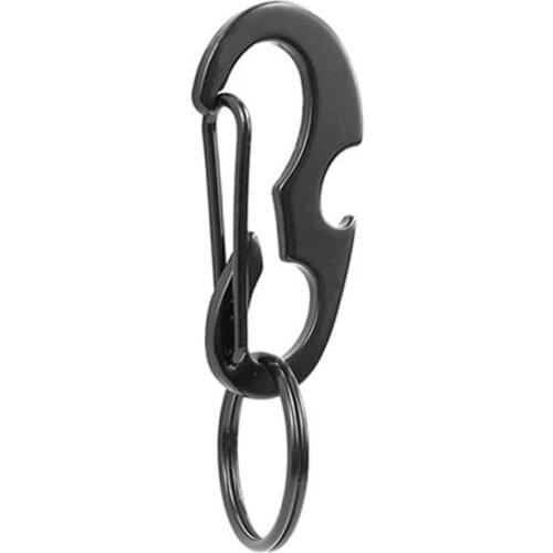 EDC Outdoor Camping Portable Carabiners Buckles Hooks D-type Deduction Metal Climbing Bottle Opener Hook Fast Hanging Keychain