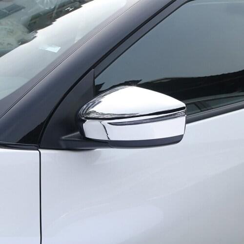 ABS Chrome For Nissan Leaf Hatchback 2017 2018 Accessories Car Rearview Mirror Protection Cover Trim Sticker Car Styling 2Pcs