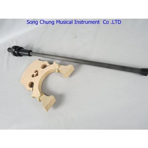 4/4 adjustable double bass bridge +screw style Upright bass Carbon fiber endpin