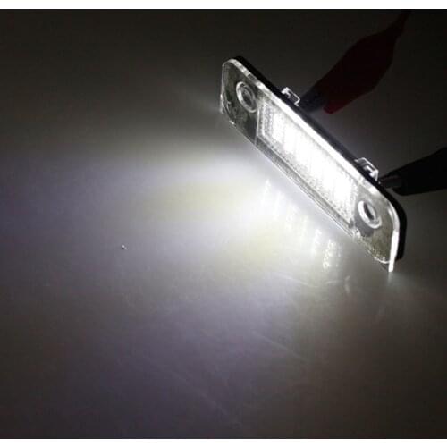 40GF 2Pcs 12V 18 LED Car License Plate Light White Number Plate Lamps Light SMD For Ford Fusion for Mondeo/MK2 for Fiesta MK5