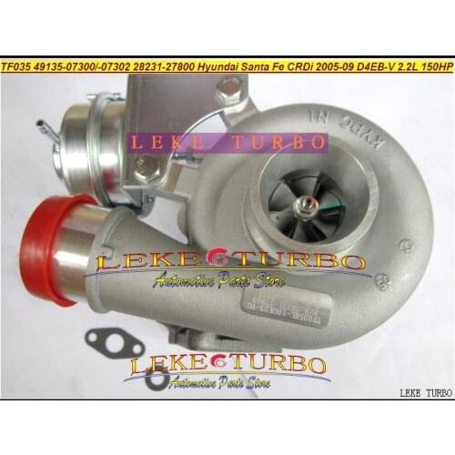 Free Ship TF035 28231-27800 49135-07302 49135-07300 49135-07301 28231 27800 Turbo For HYUNDAI Santa Fe CRDi 05- D4EB 2.2L 150HP